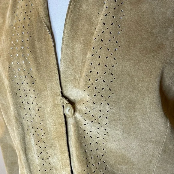 Vintage Marsh Landing 90’s Suede Jacket and Skirt Set - Picture 10 of 11